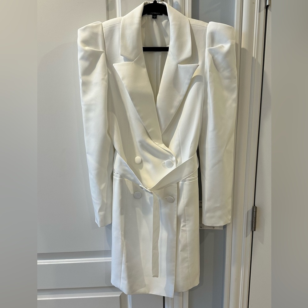 Express white blazer dress